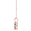 Princess Diamond Solitaire Pendant Necklace