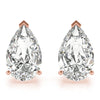 Pear Stud Diamond Earrings