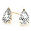 Pear Stud Diamond Earrings