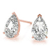 Pear Stud Diamond Earrings