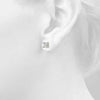 Princess Stud Diamond Earrings