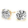 Round Stud Diamond Earrings