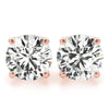 Round Stud Diamond Earrings