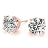 Round Stud Diamond Earrings