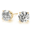 Round Stud Diamond Earrings