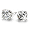 Round Stud Diamond Earrings