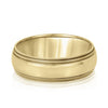 Men's Thick Coin Edge Wedding Ring