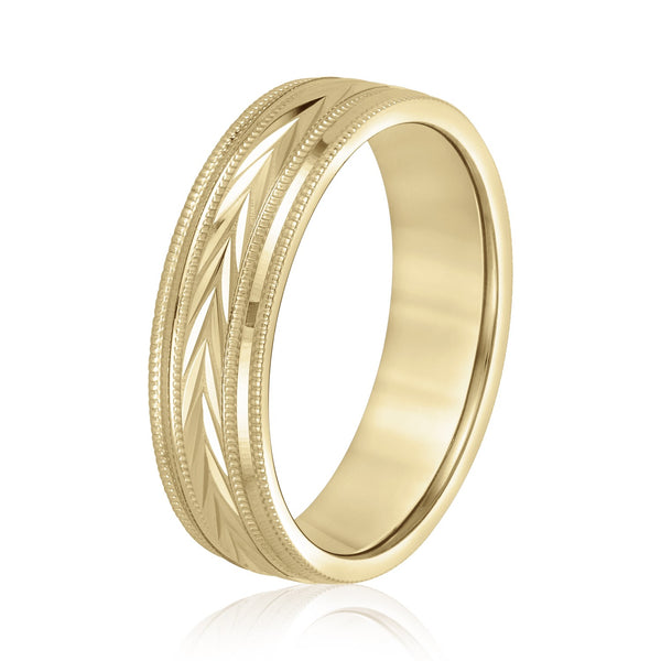 Men's Sharp Leaves Wedding Ring