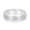 Men's Polished Centre Line Wedding Ring