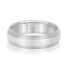 Men's Matte Centre Wedding Ring