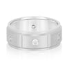 Men's Divide Diamond Wedding Ring