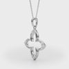 Diamond Tip Clover Pendant